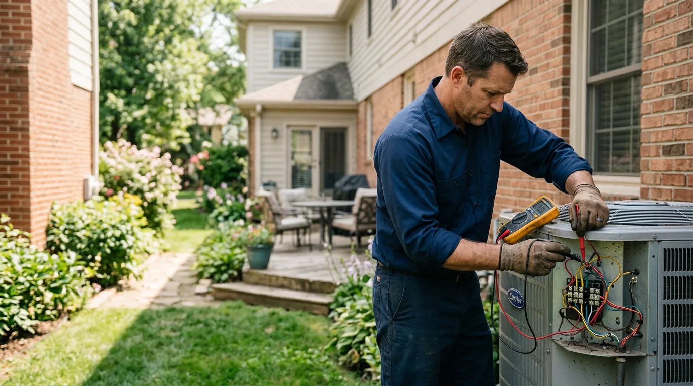 HVAC technician working near Steele, ND